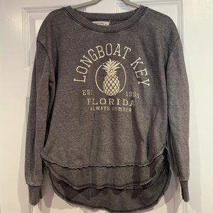 Longboat Key Florida Slate Grey Sweatshirt Sz M